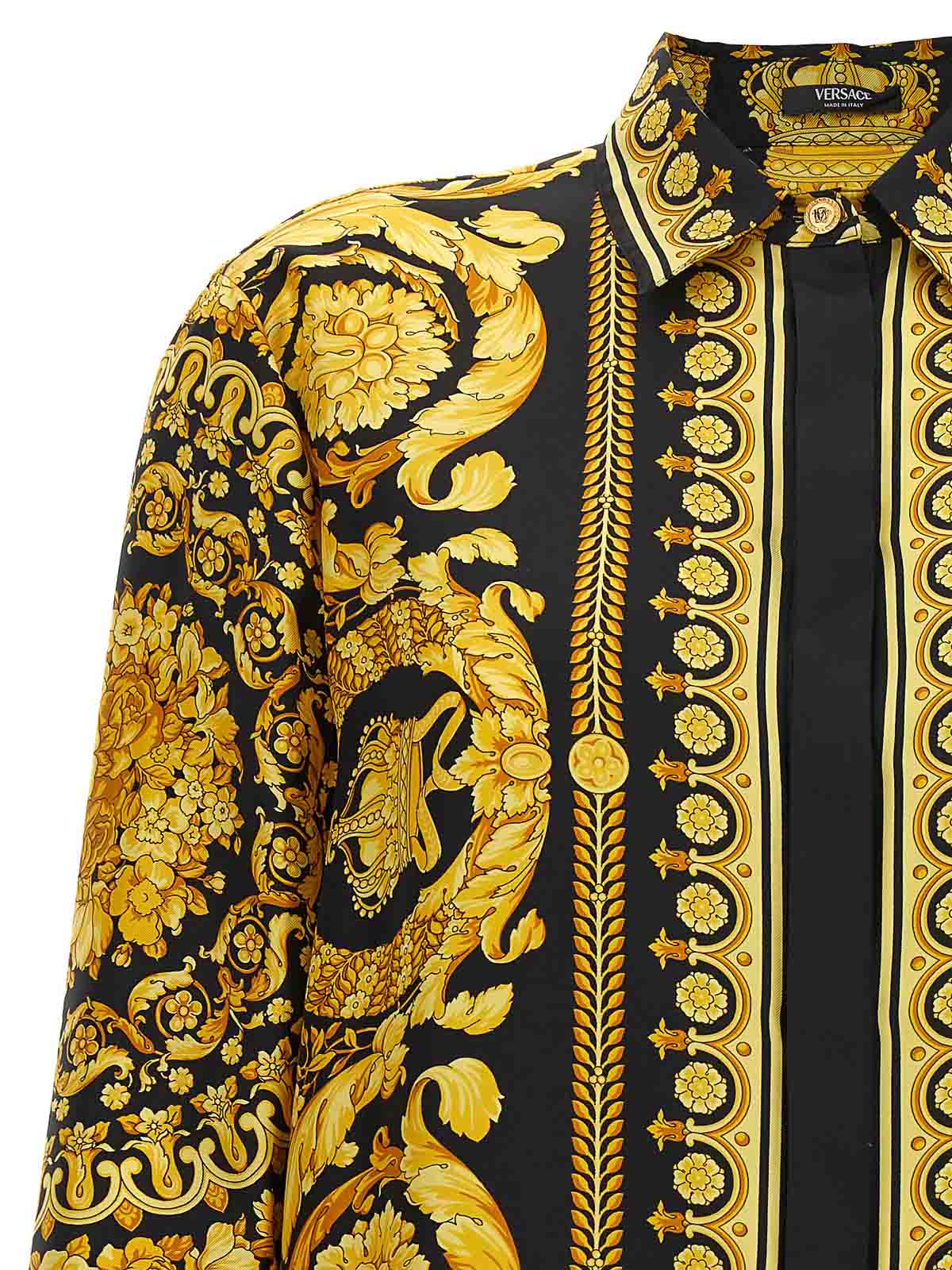 Shop Versace Barocco Shirt In Multicolour