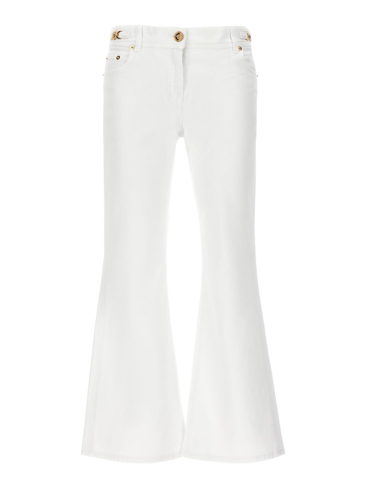 Shop Versace Jeans Acampanados - Blanco In White
