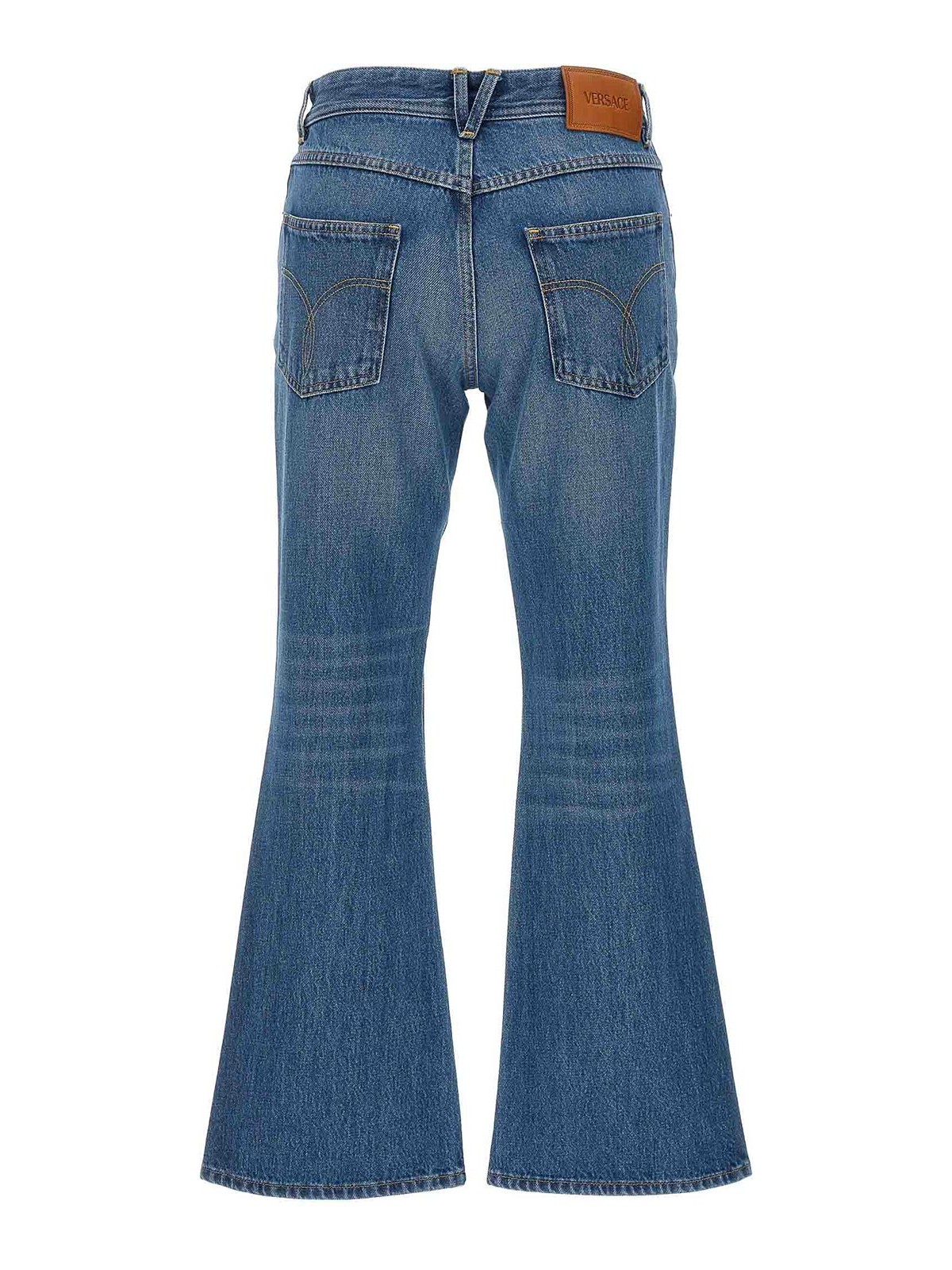 Shop Versace Jeans Acampanados - Azul In Blue