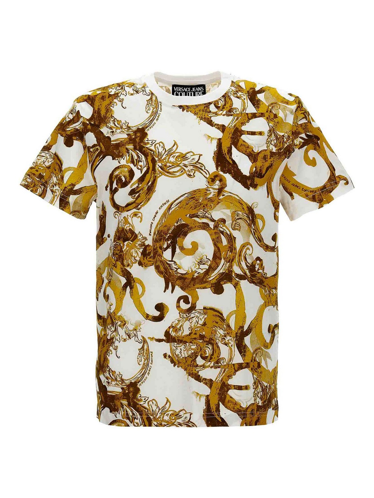 Shop Versace Jeans Couture All Over Print T-shirt In Multicolour