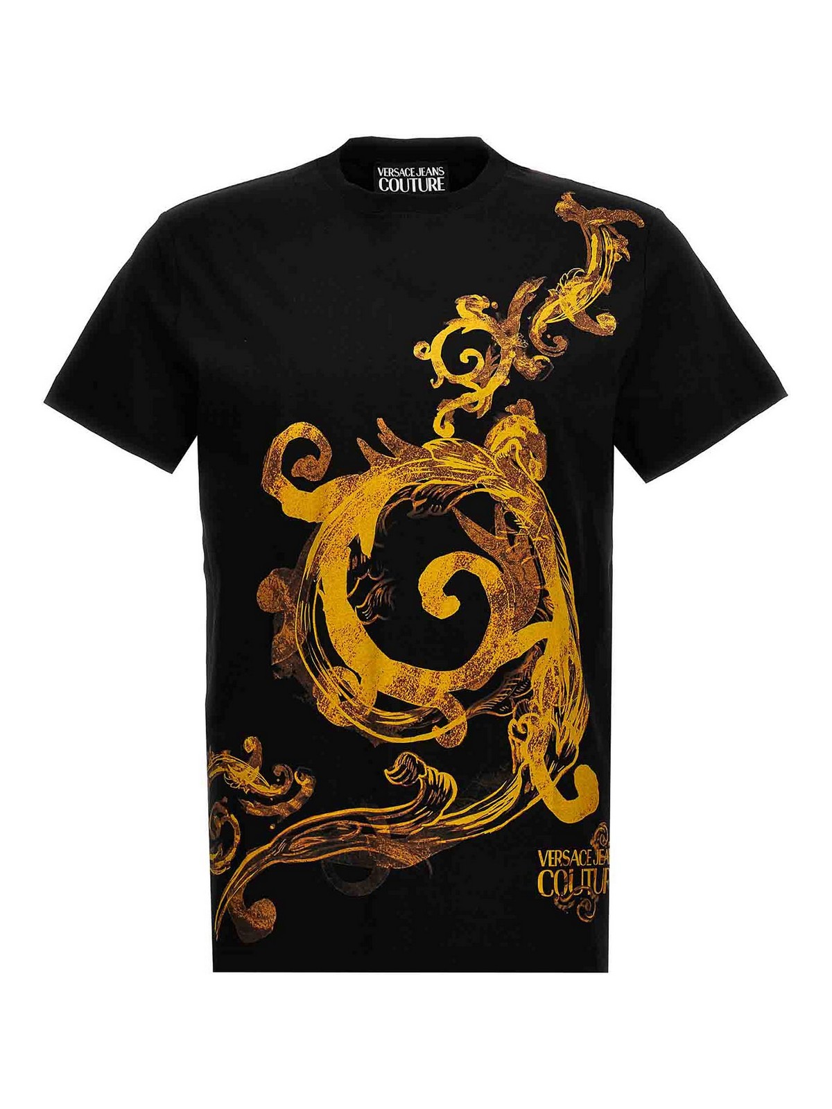Versace Jeans Couture Baroque T-shirt In Black