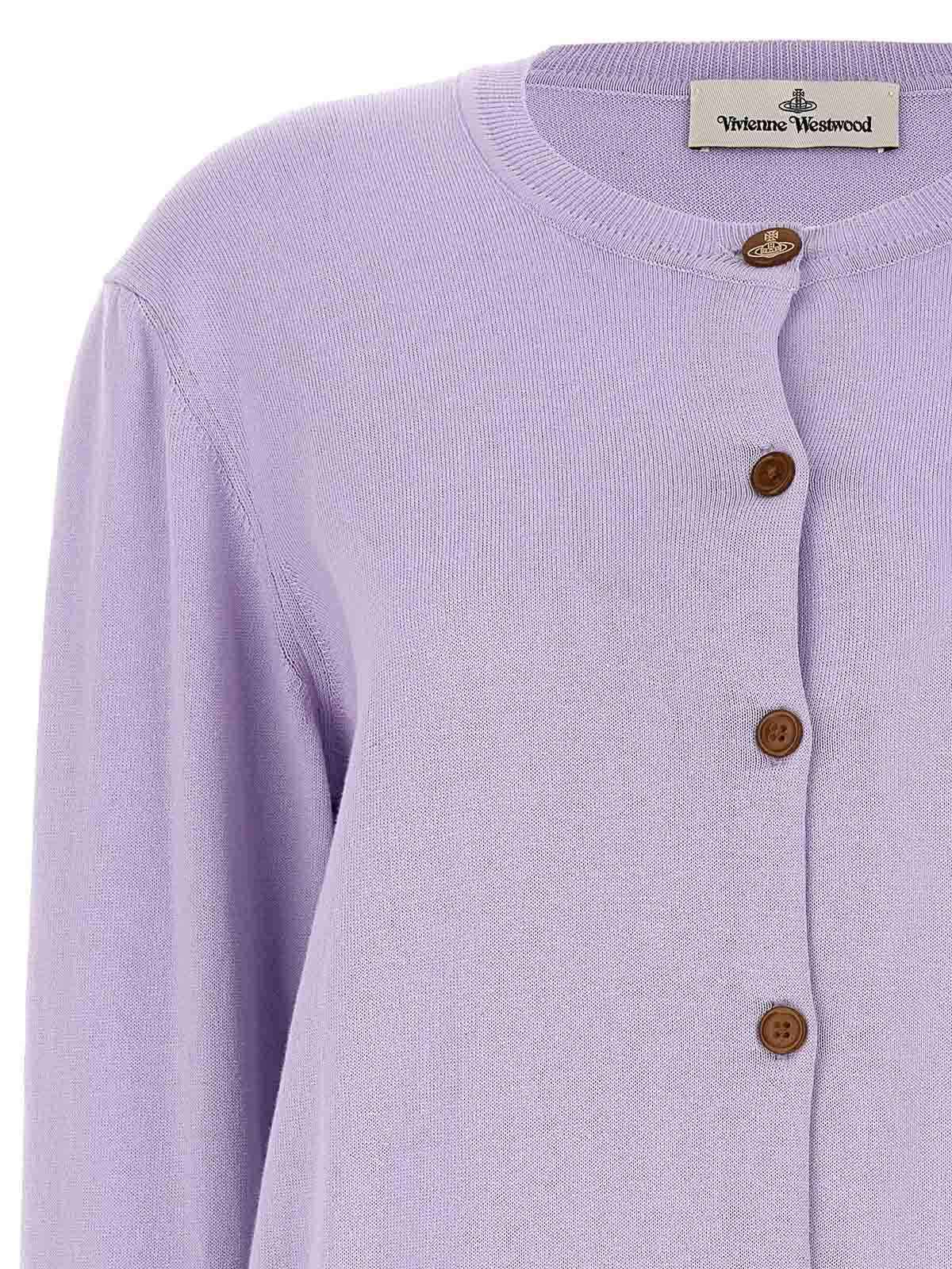 Shop Vivienne Westwood Bea Cardigan In Purple