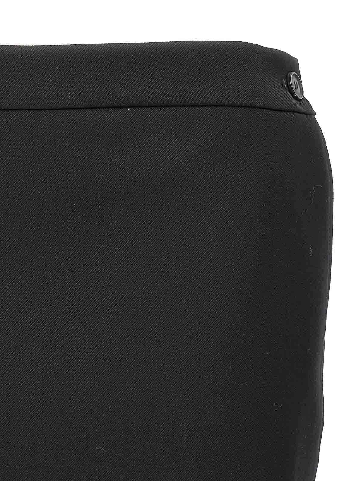 Shop Wardrobe.nyc Miniskirt Virgin Wool In Black