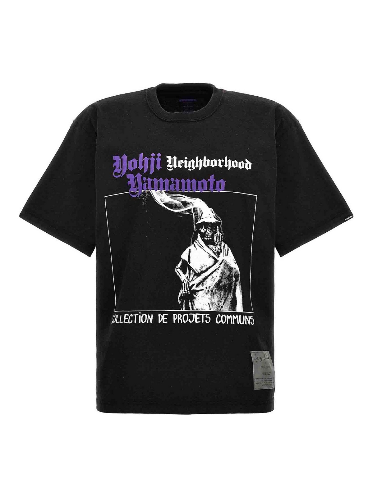Shop Yohji Yamamoto Neighborhood T-shirt In Black