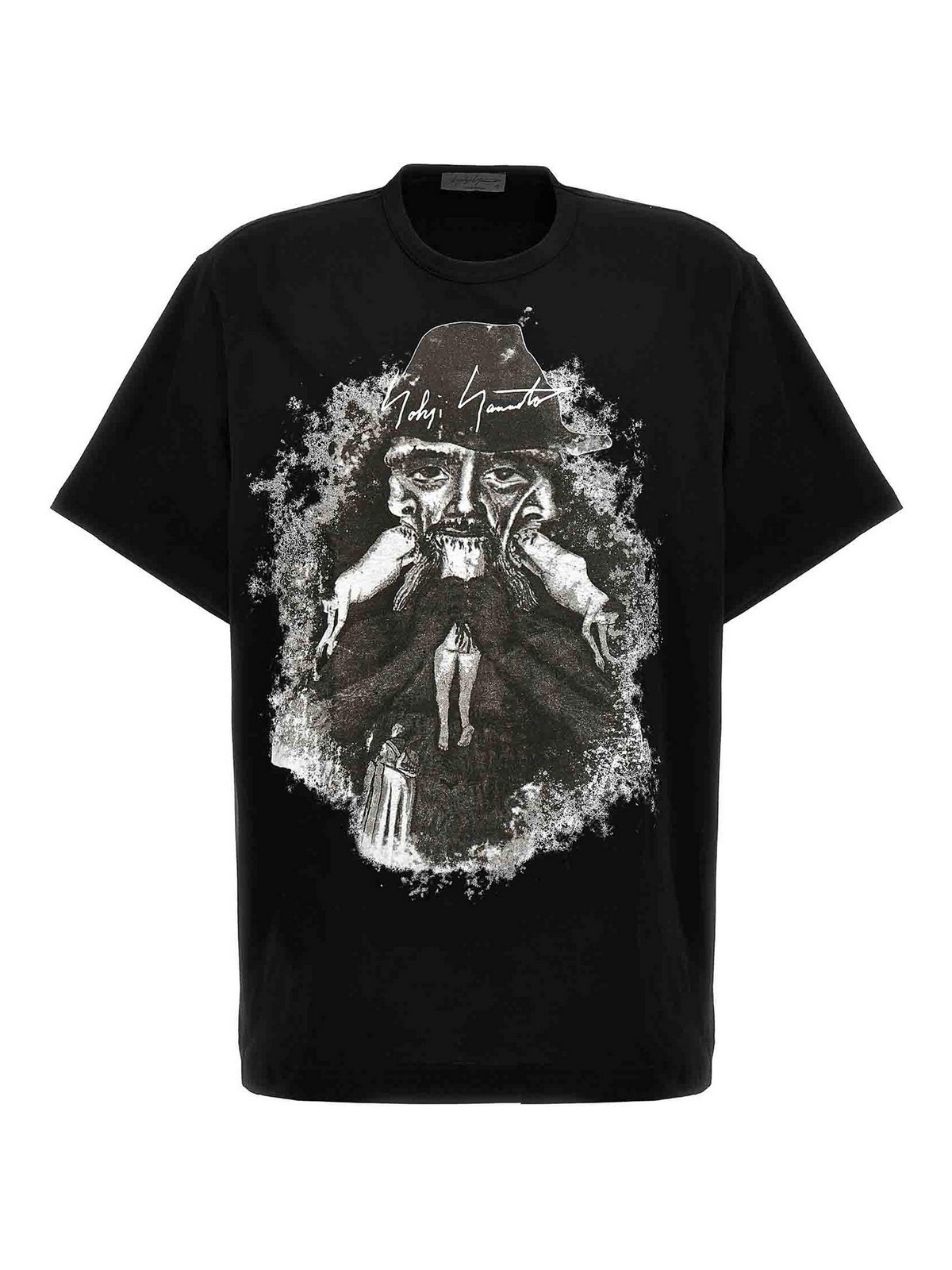 Shop Yohji Yamamoto Camiseta - Negro In Black