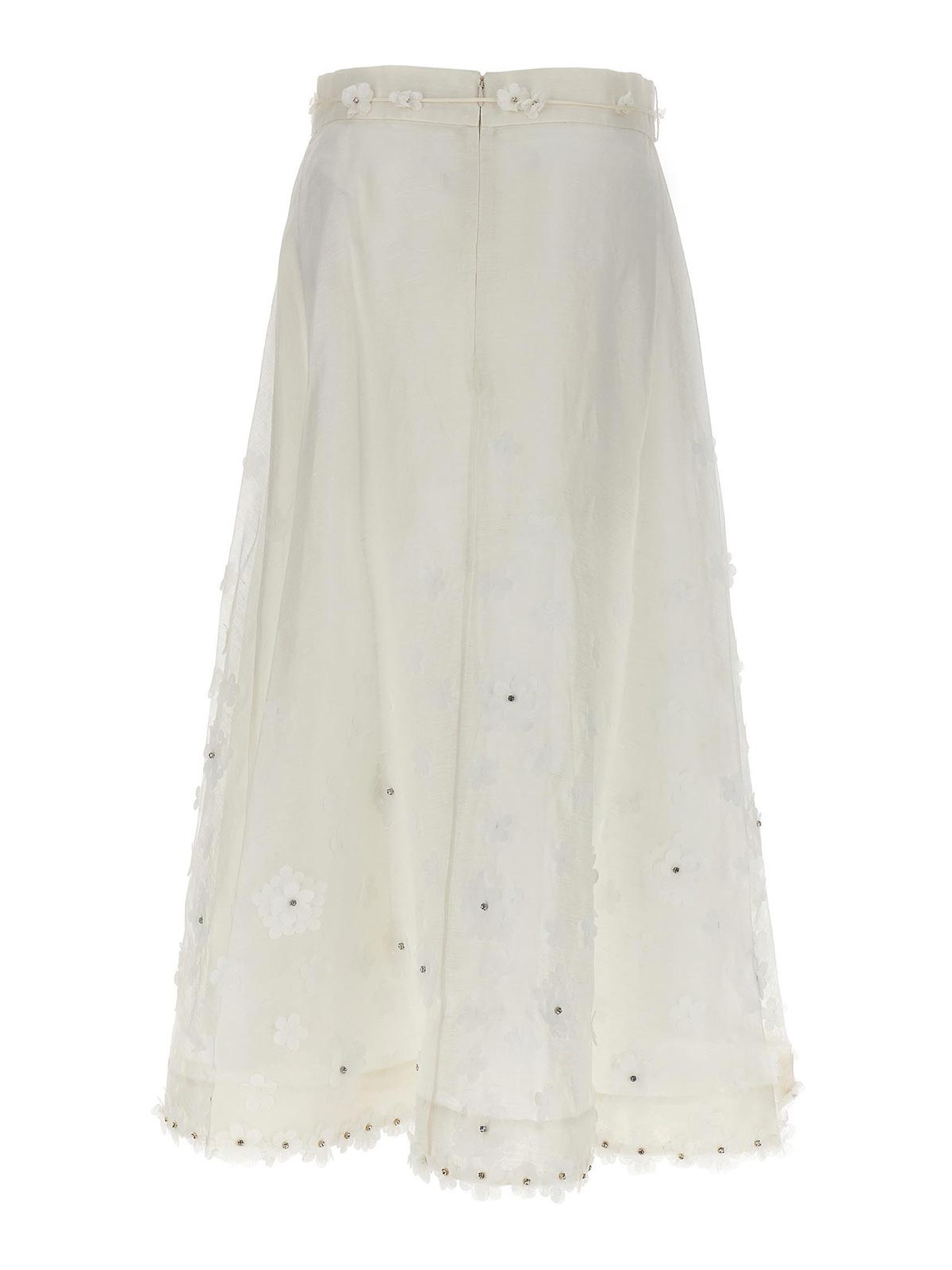 Shop Zimmermann Matchmaker Skirt In White