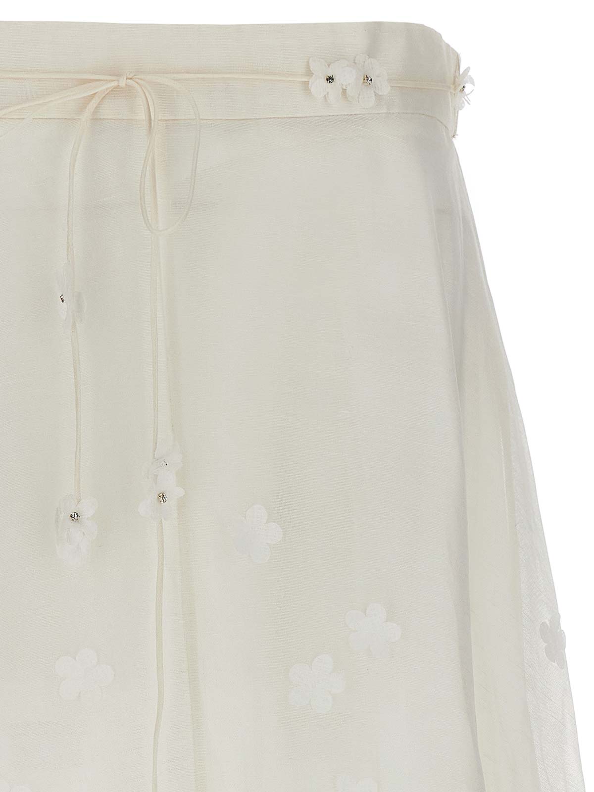 Shop Zimmermann Matchmaker Skirt In White
