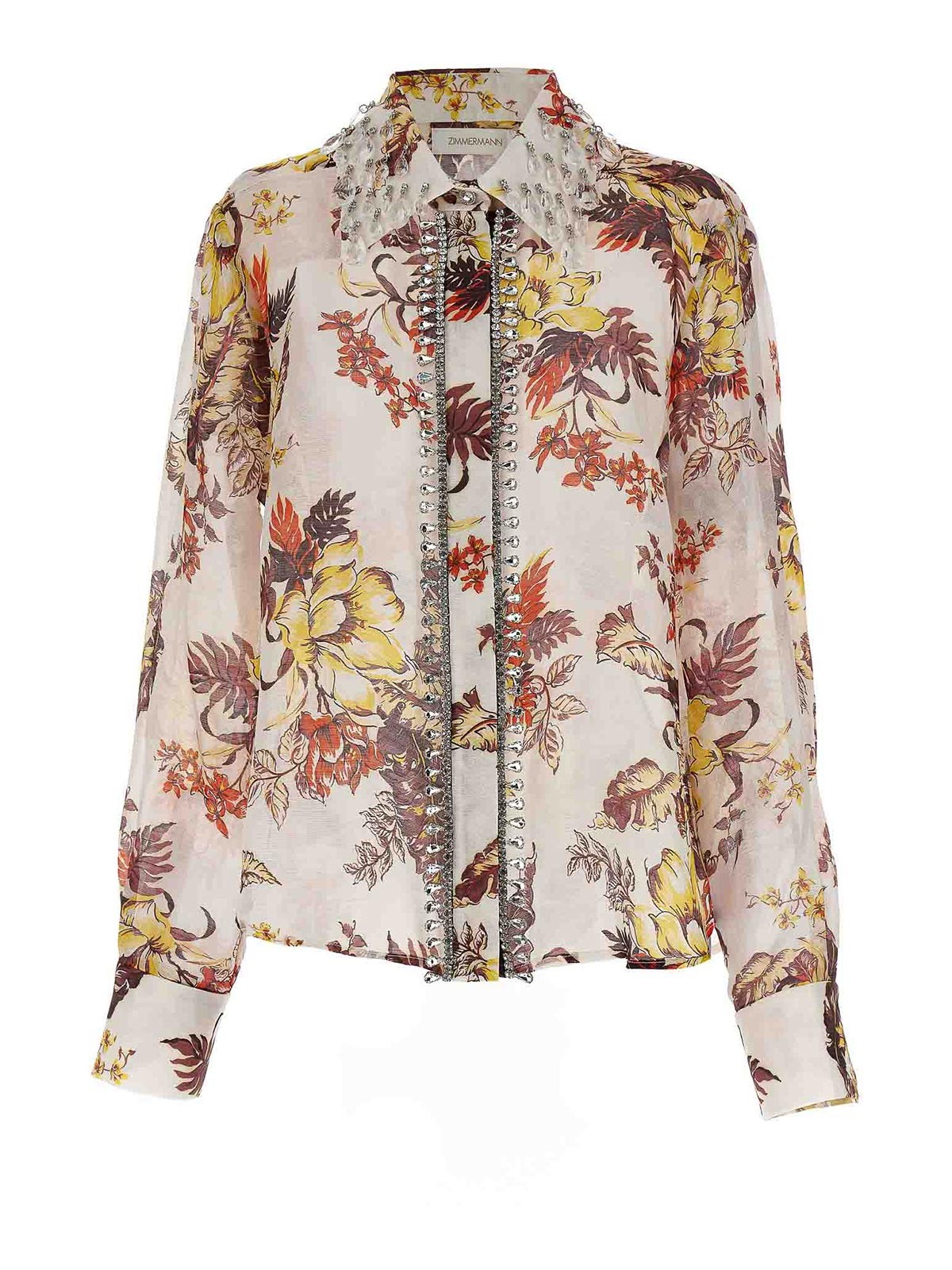 Shop Zimmermann Matchmaker Tropical Shirt In Multicolour