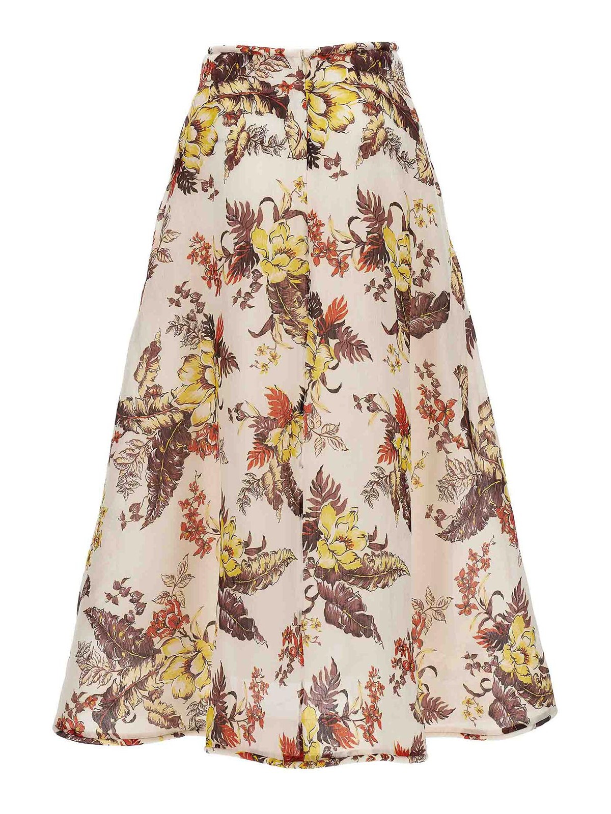 Shop Zimmermann Matchmaker Floral Flare Skirt In Multicolour
