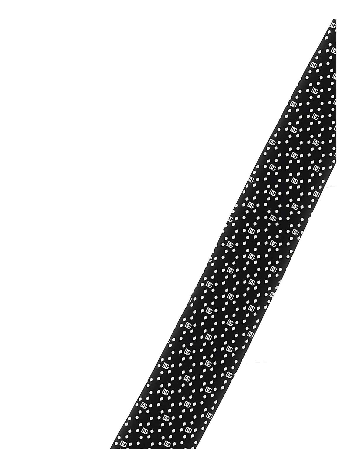 Shop Dolce & Gabbana Logo Print Tie In White