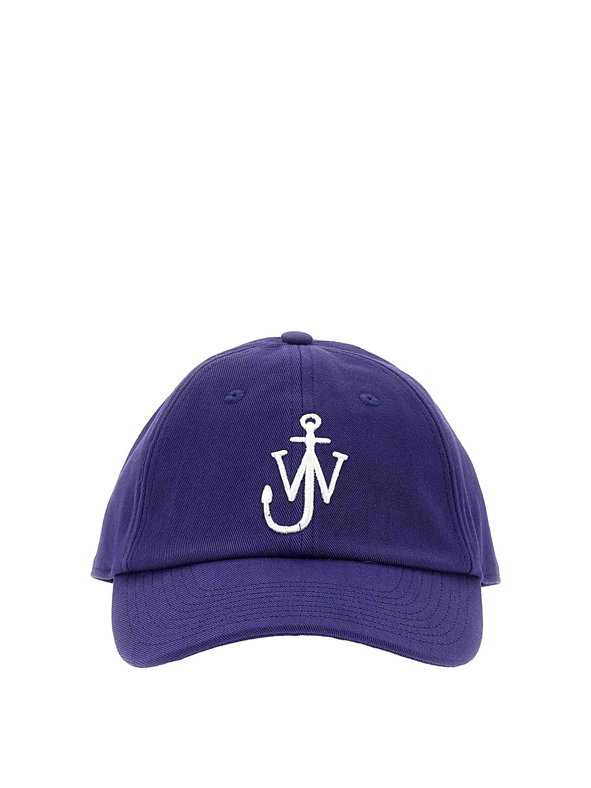 Shop Jw Anderson Cotton Cap Logo In Blue