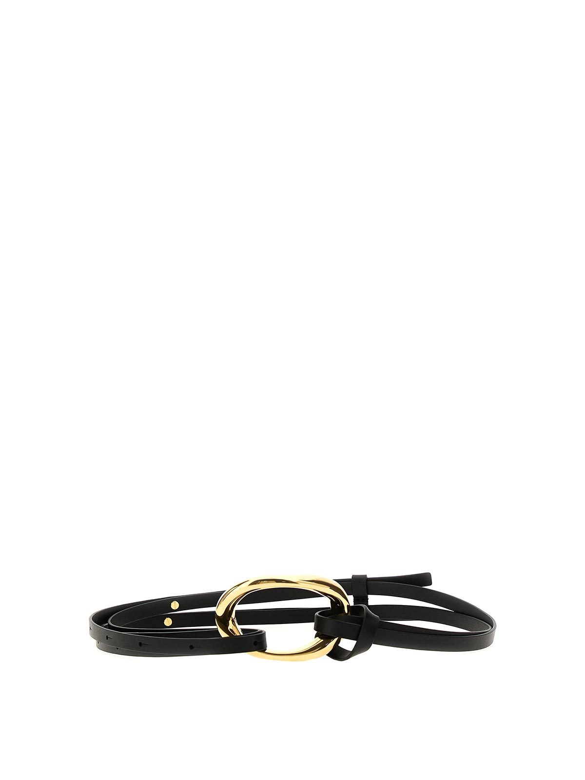 Jil Sander Leather Belt In Black