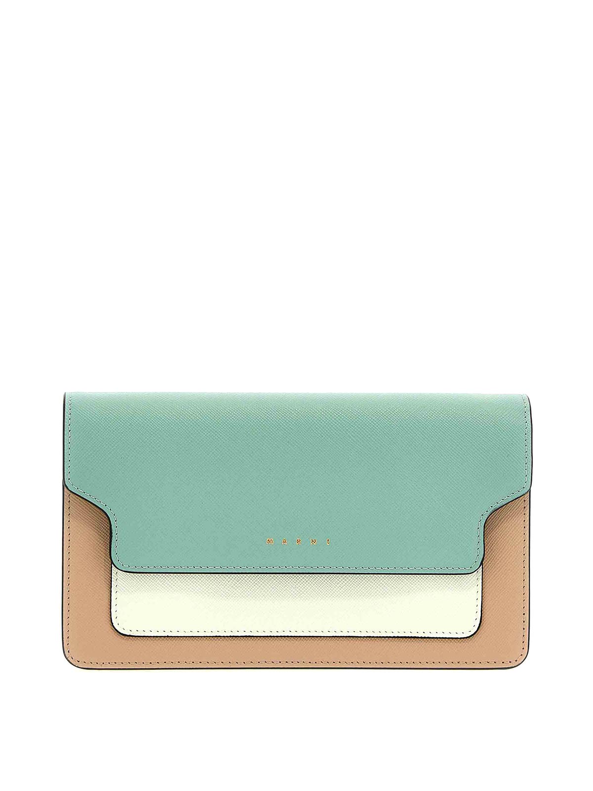Marni Wallet With Shoulder Strap In Multicolour