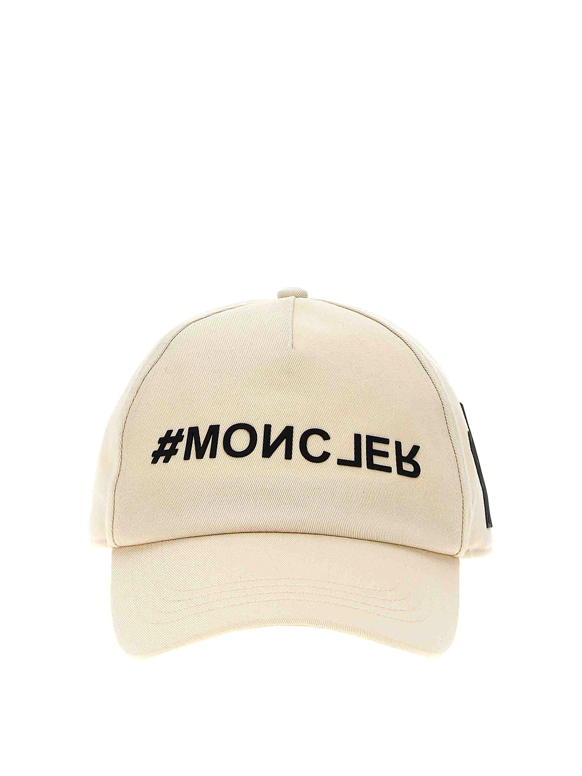 Shop Moncler Logo Printed Cap In White