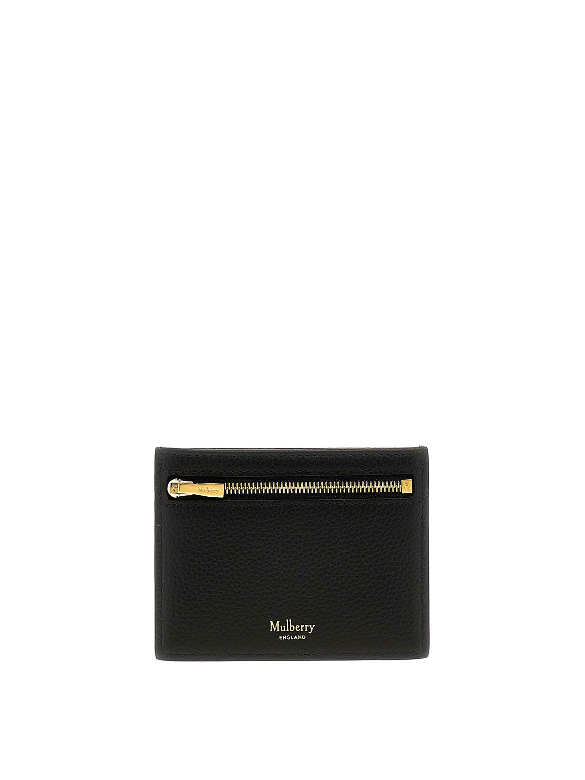 Shop Mulberry Continental Card Holder In Black