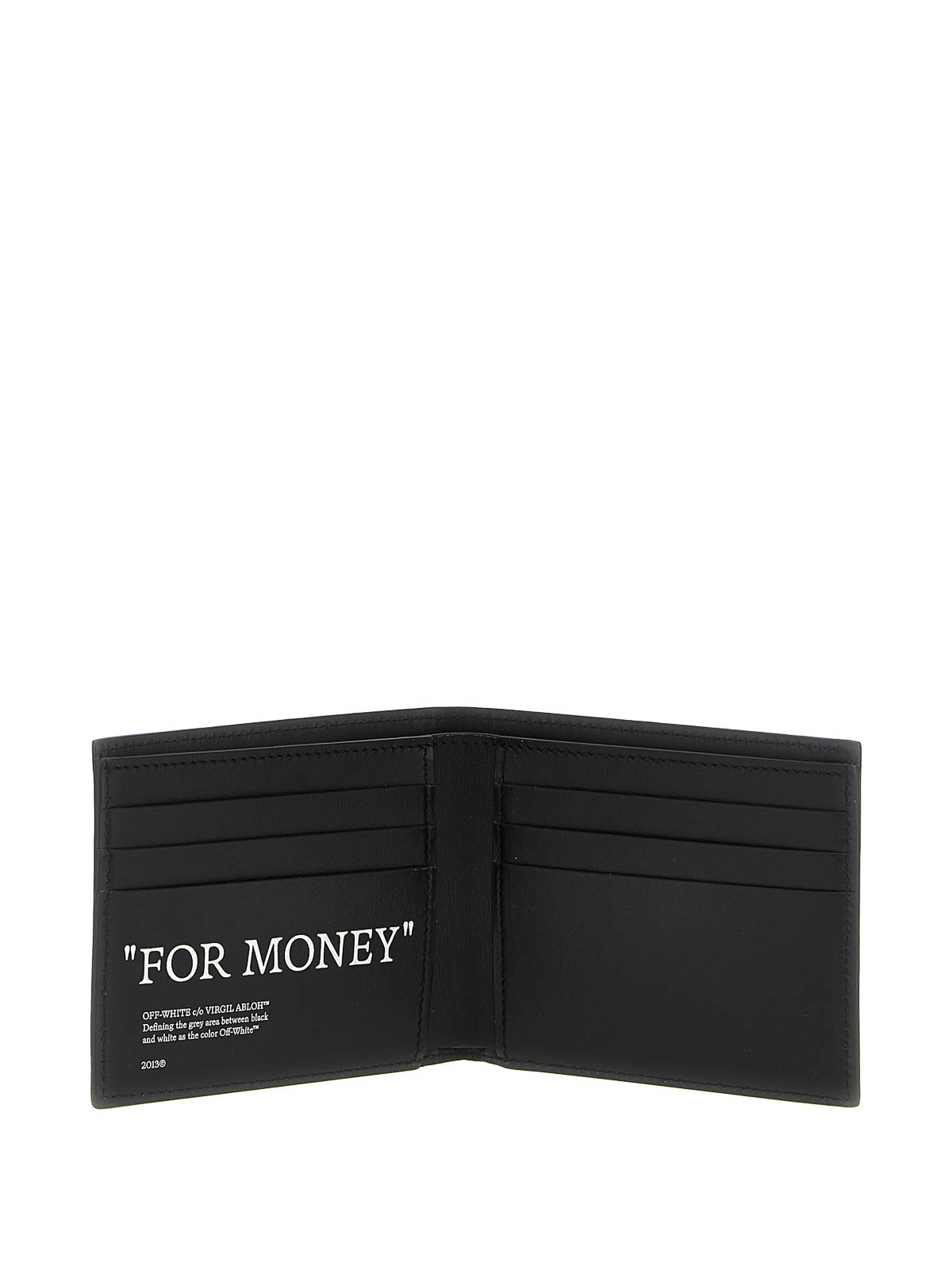 Shop Off-white Quote Bookish Wallet In White