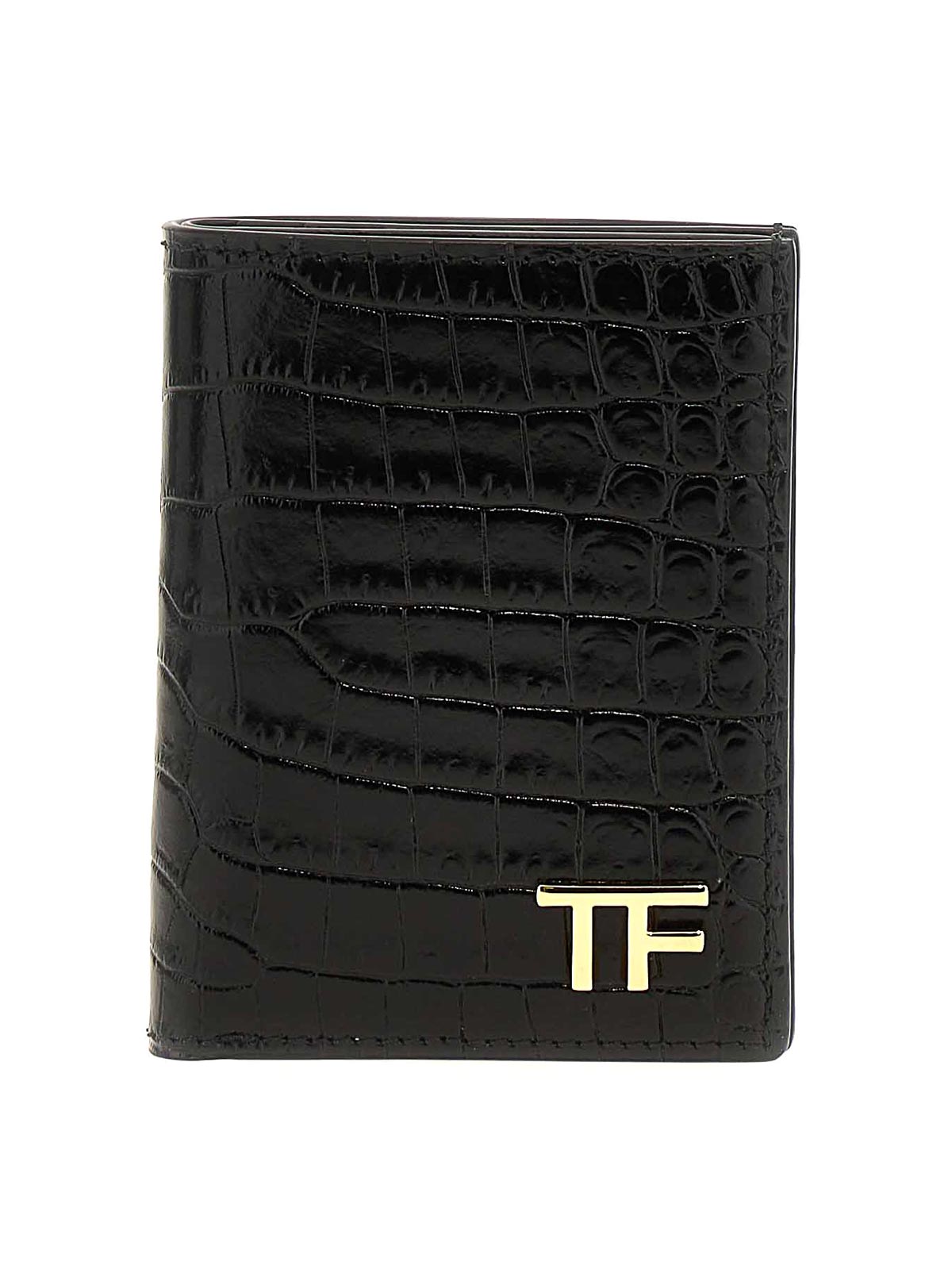 Tom Ford Logo Card Holder In Black