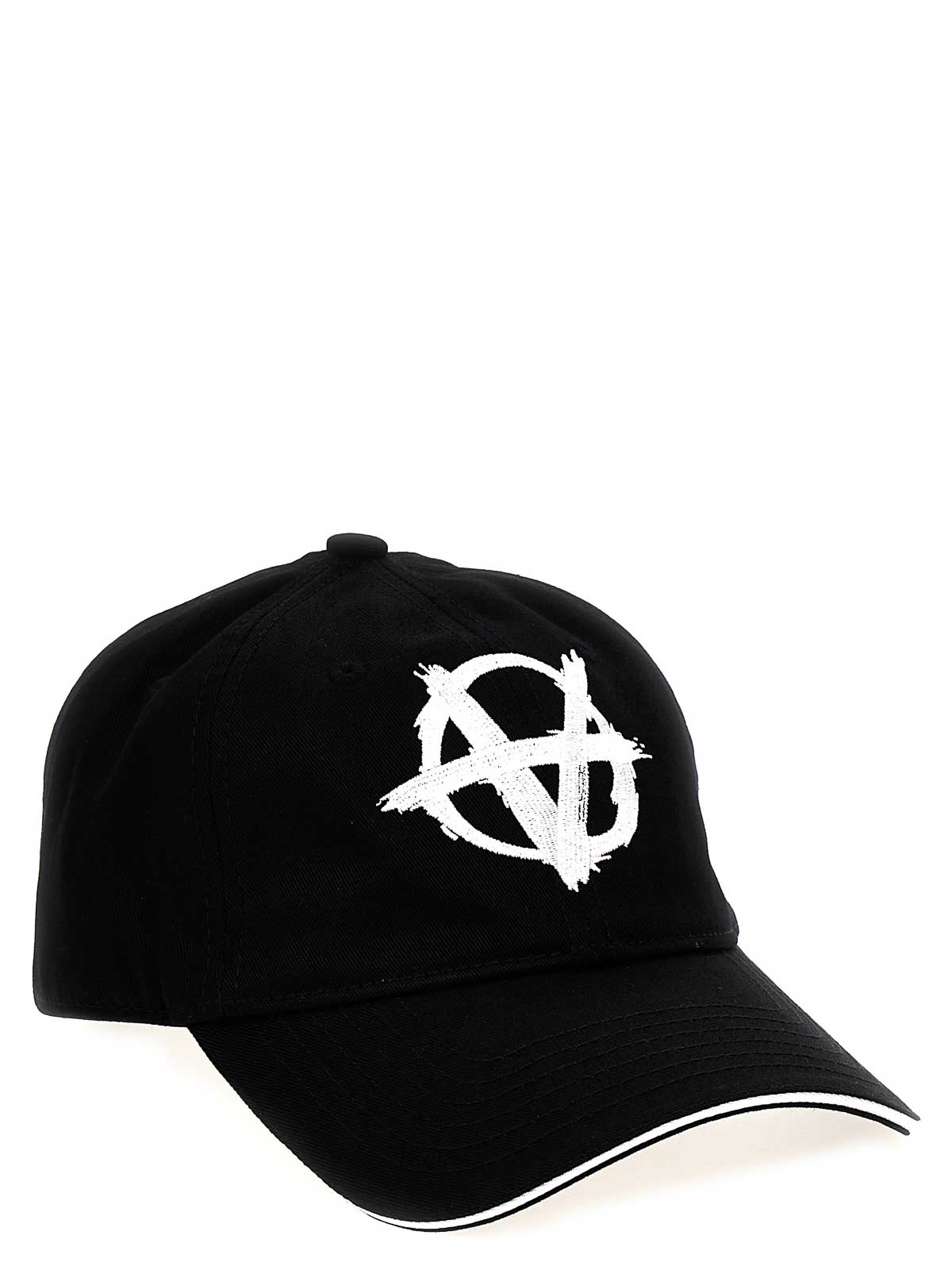 Shop Vetements Anarchy Cap Logo In White