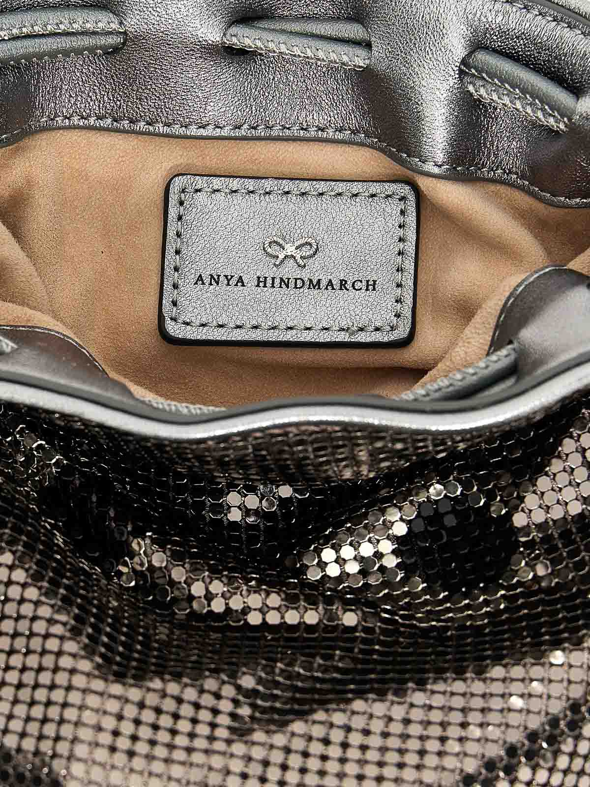 Shop Anya Hindmarch Eye Mesh Drawstring Pouch In Grey