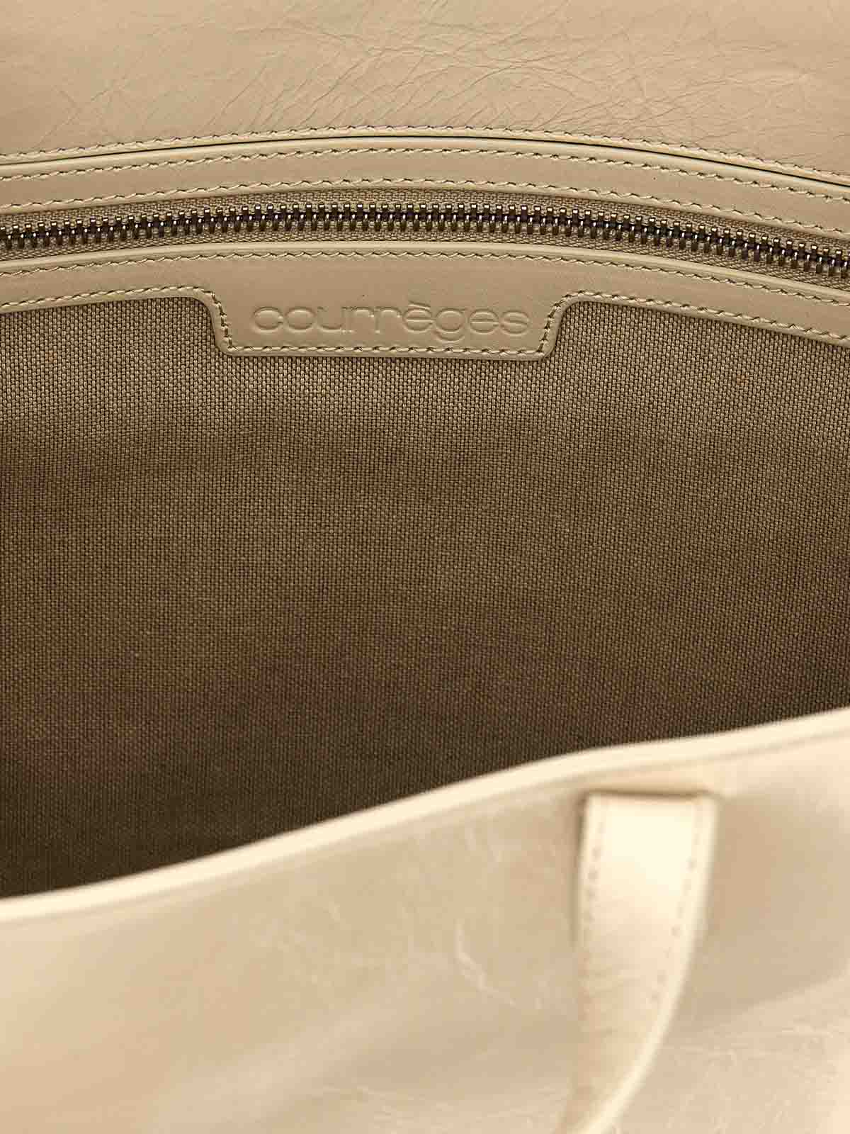 Shop Courrèges Bolso Shopping - Gris In Grey