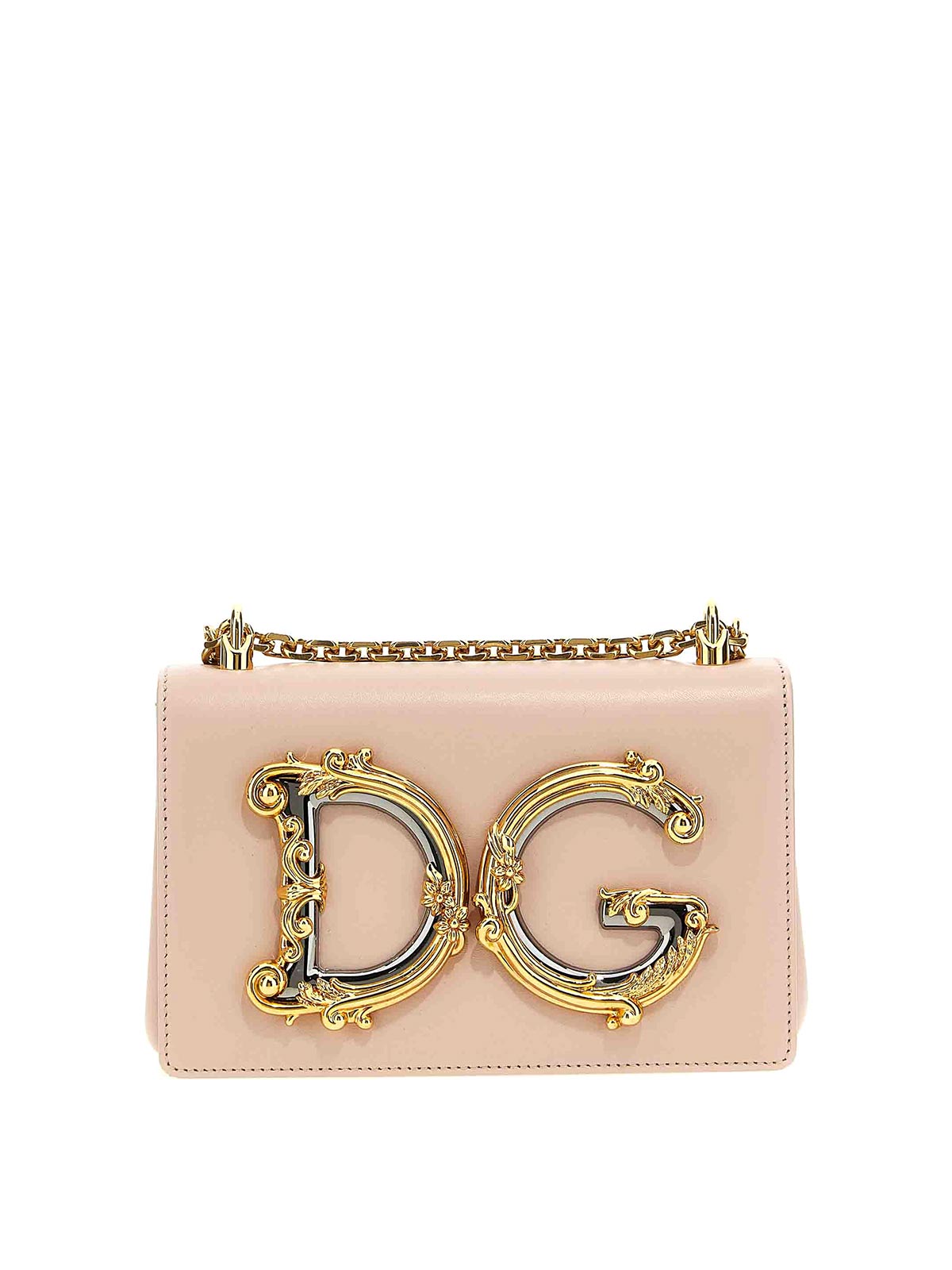 Dolce & Gabbana Dg Girls Crossbody Bag In Nude & Neutrals