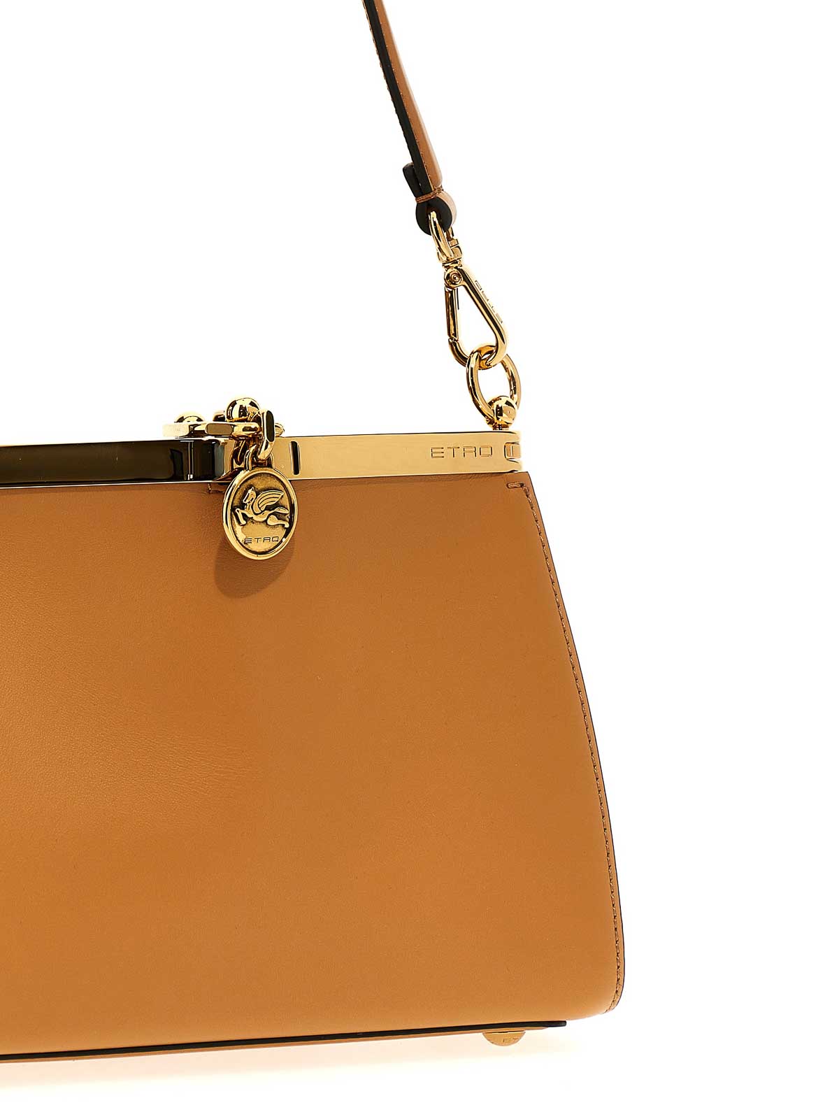 Shop Etro Vela Small Shoulder Bag In Brown