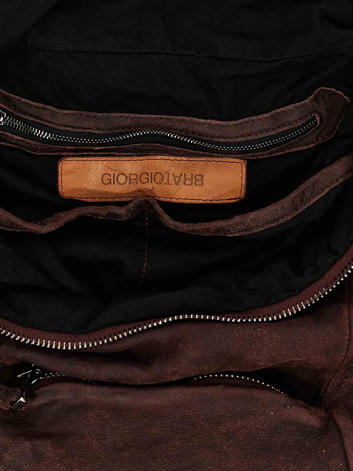 Shop Giorgio Brato Leather Backpack In Dark Red