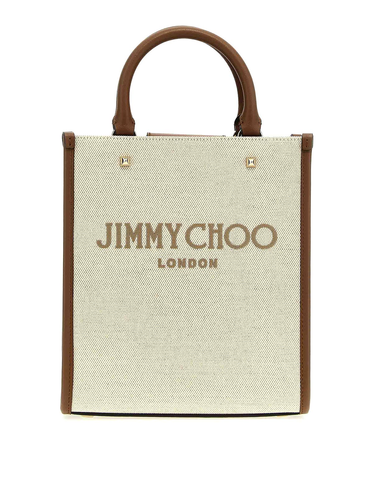 Shop Jimmy Choo Avenue S Shopping Bag In Beige