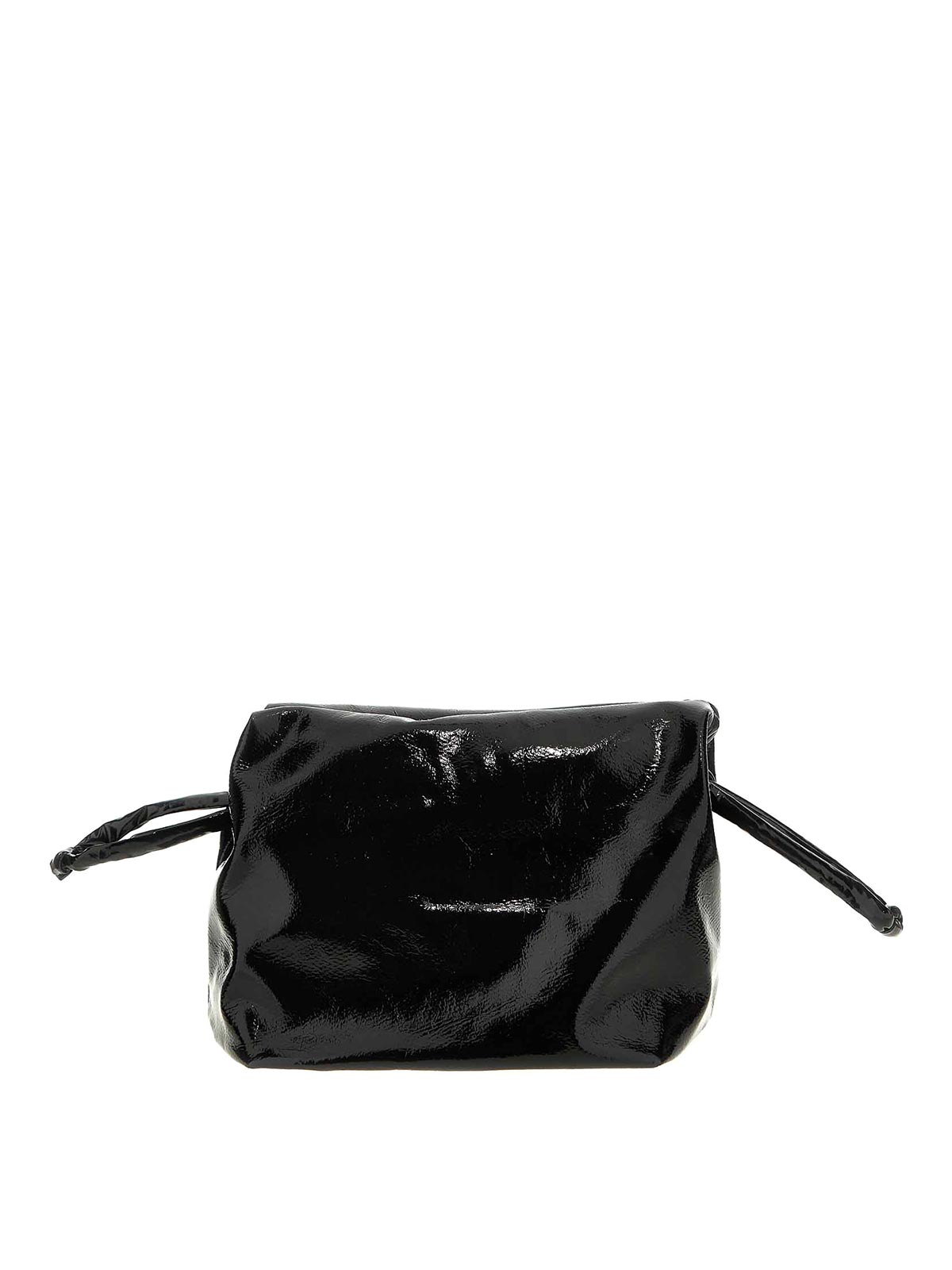 Shop Kassl Editions Lacquer Clutch In Black