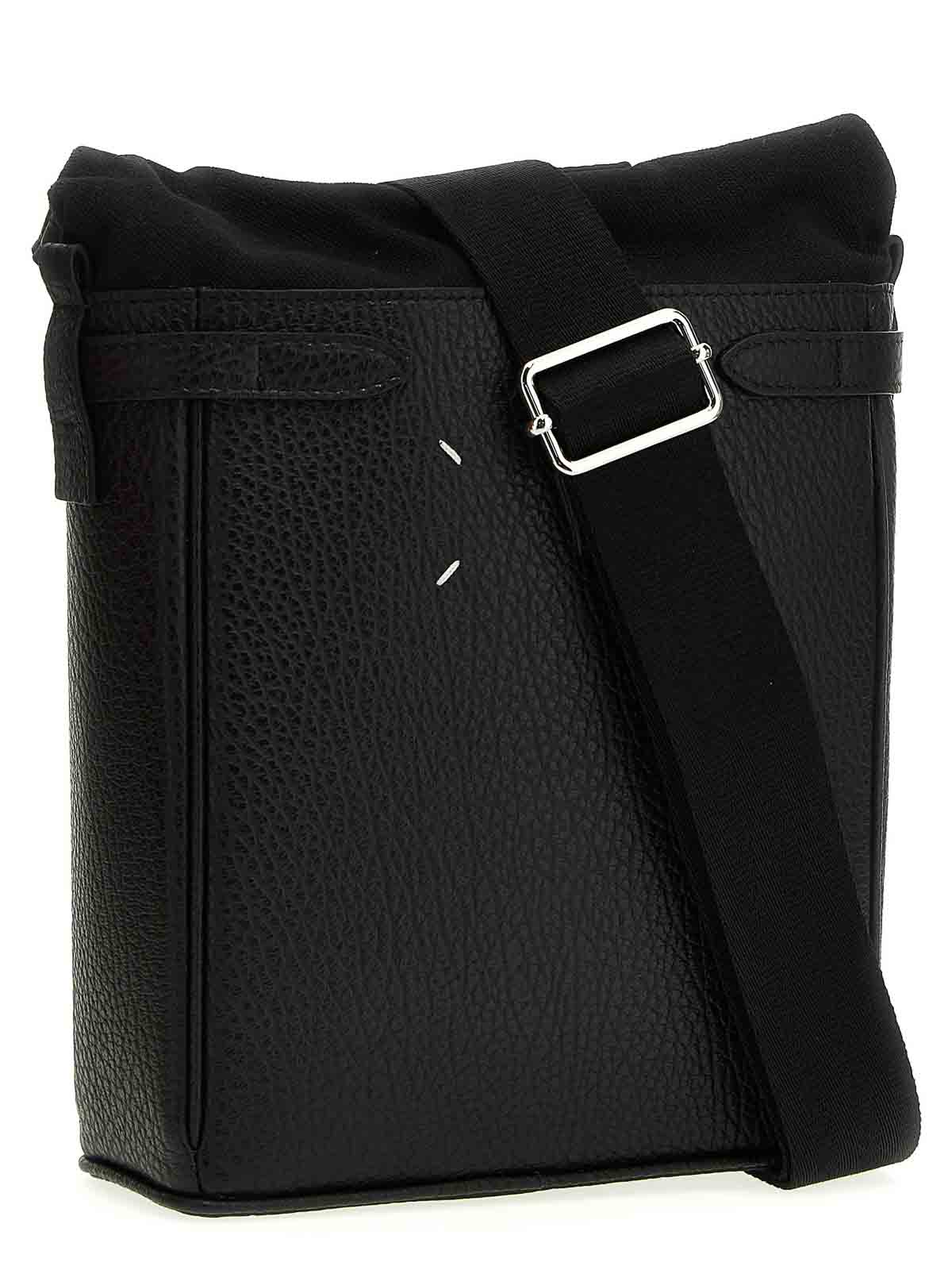 Shop Maison Margiela 5ac Messenger Bag Small Crossbody Bag In Black