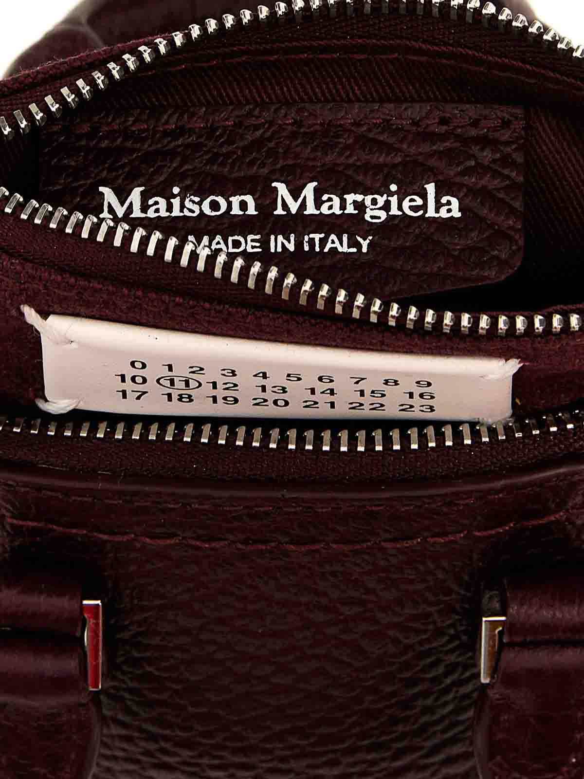 Shop Maison Margiela 5ac Classique Baby Shoulder Bag In Dark Red