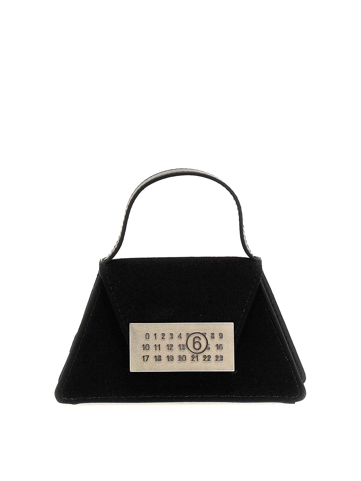 Shop Mm6 Maison Margiela Numeric Mini Crossbody Bag In Black