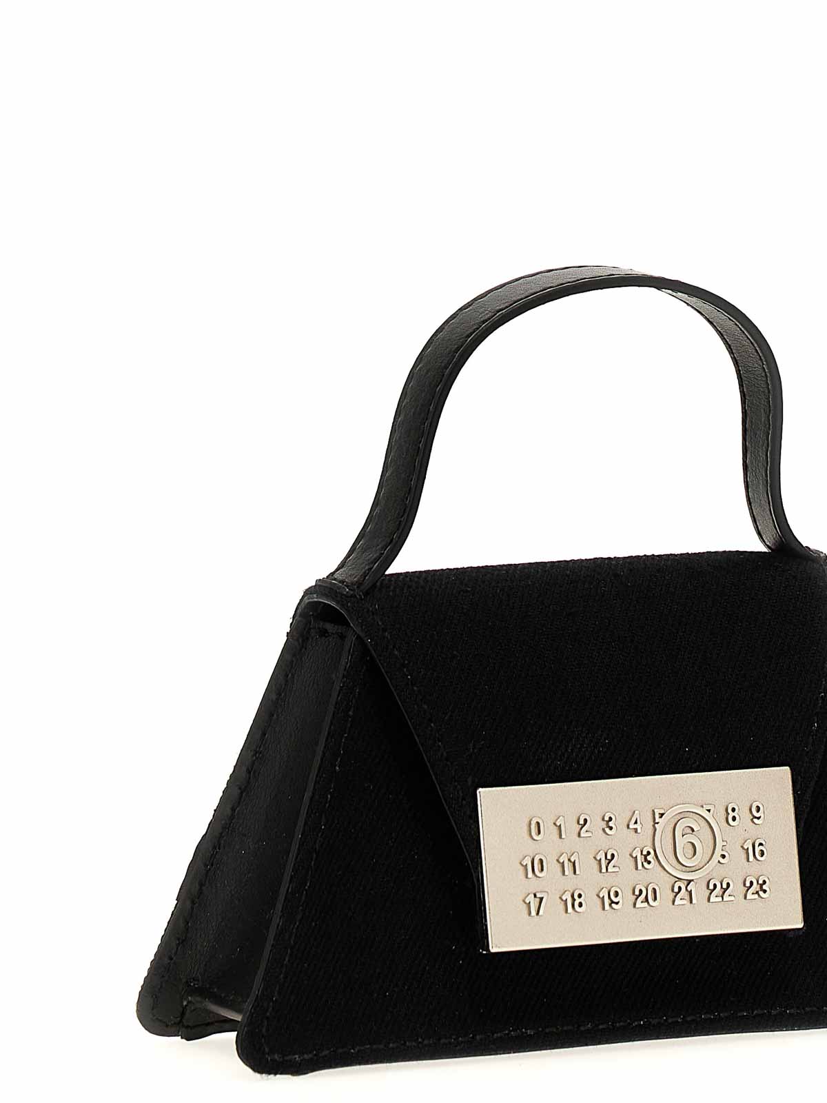 Shop Mm6 Maison Margiela Numeric Mini Crossbody Bag In Black