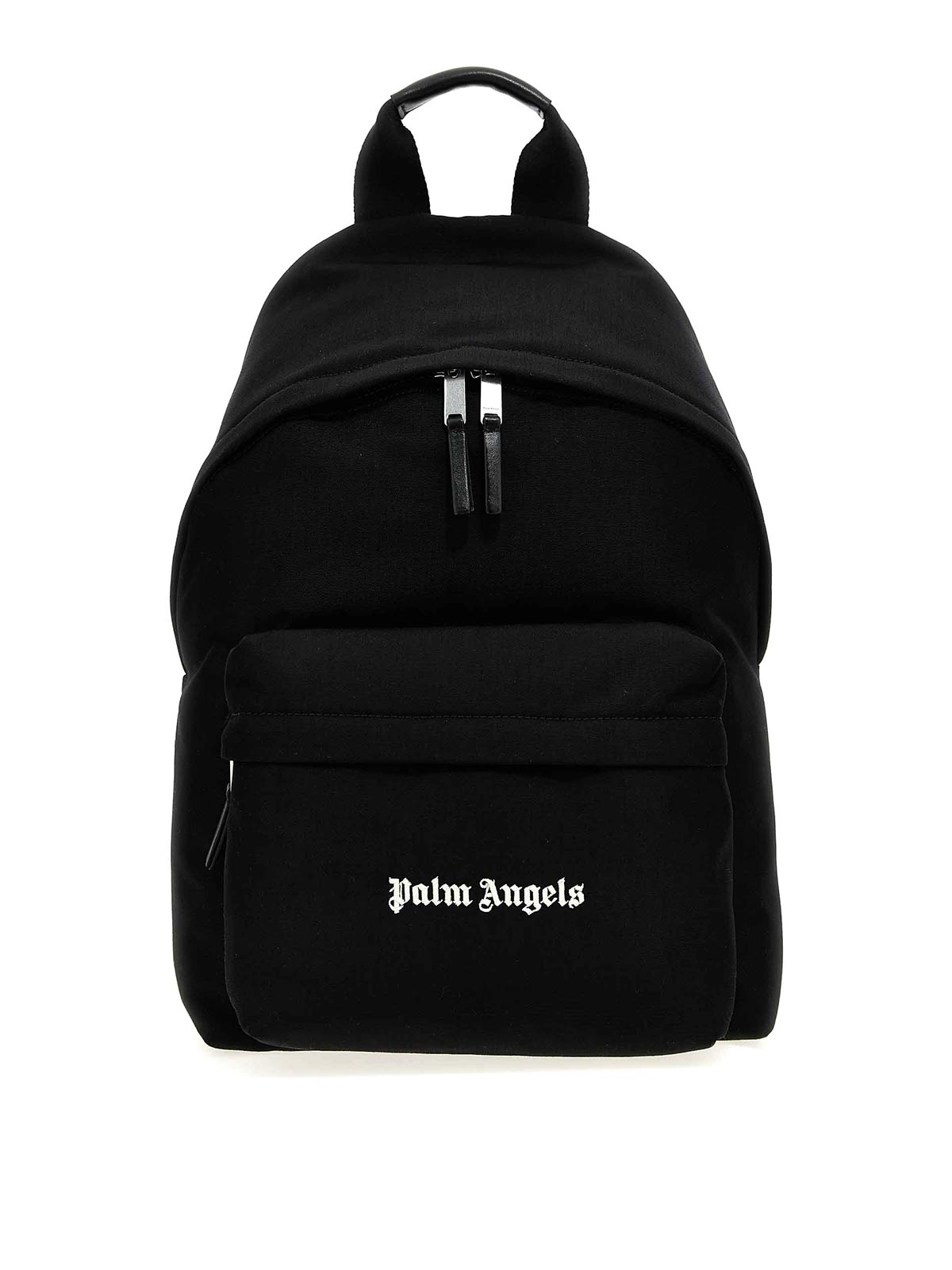 Palm Angels Logo Print Backpack In White