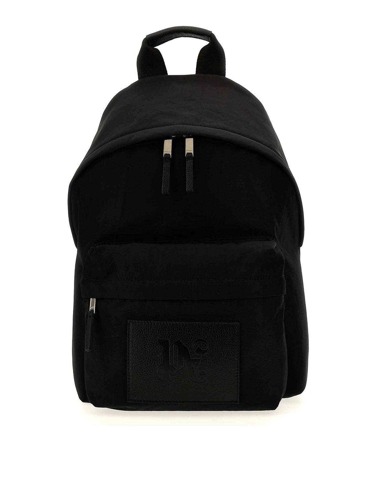 Shop Palm Angels Monogram Backpack In Black