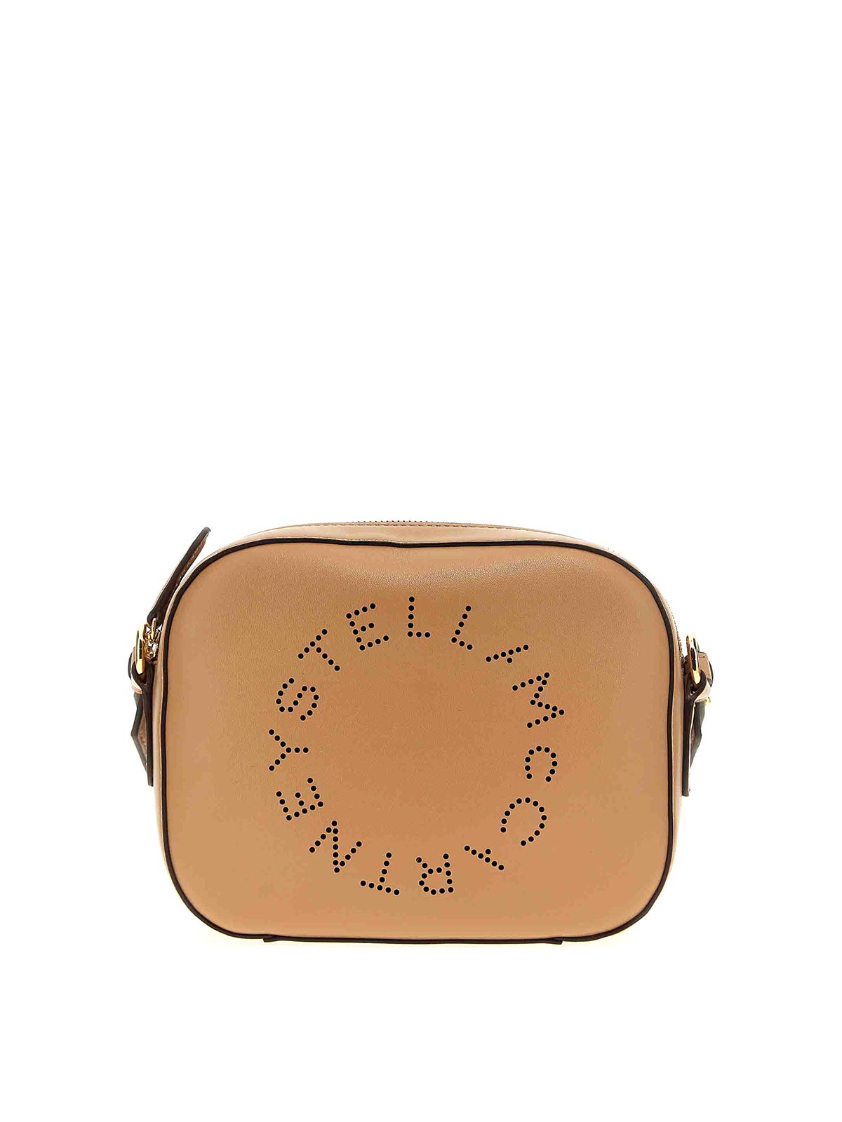 Stella Mccartney Mini Camera Bag Crossbody Bag In Beige