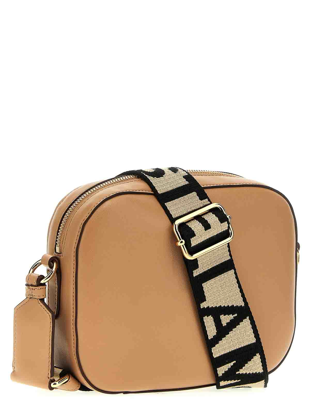 Shop Stella Mccartney Mini Camera Bag Crossbody Bag In Beige