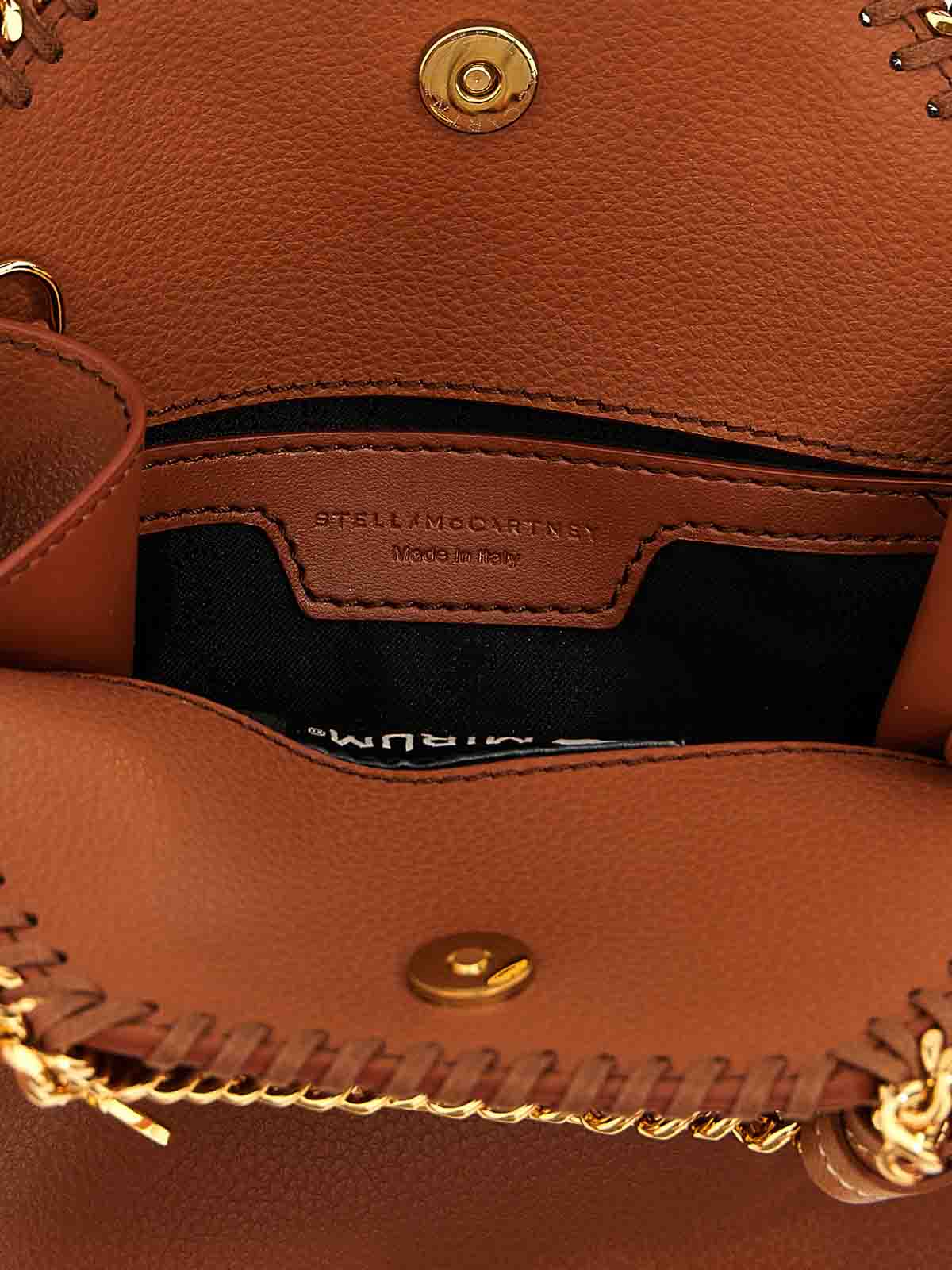 Shop Stella Mccartney Micro  Handbag In Brown