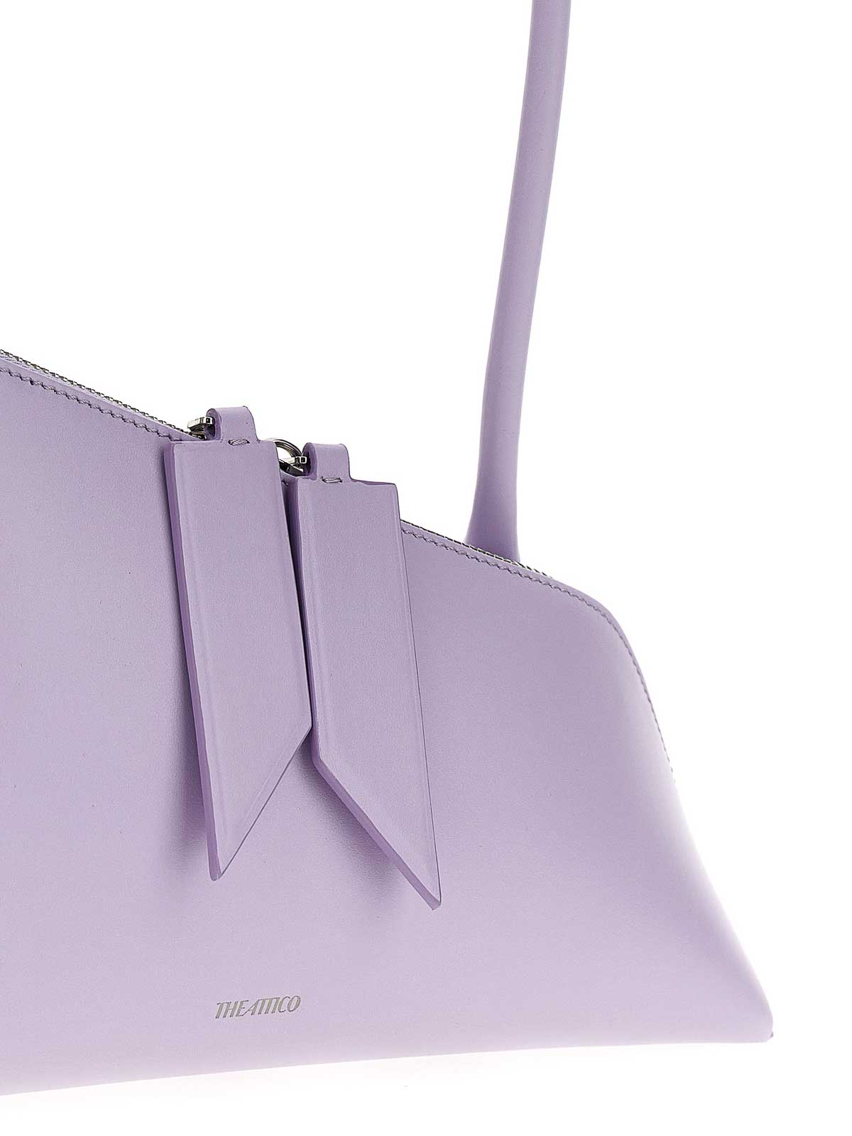 Shop Attico Sunrise Shoulder Bag In Purple