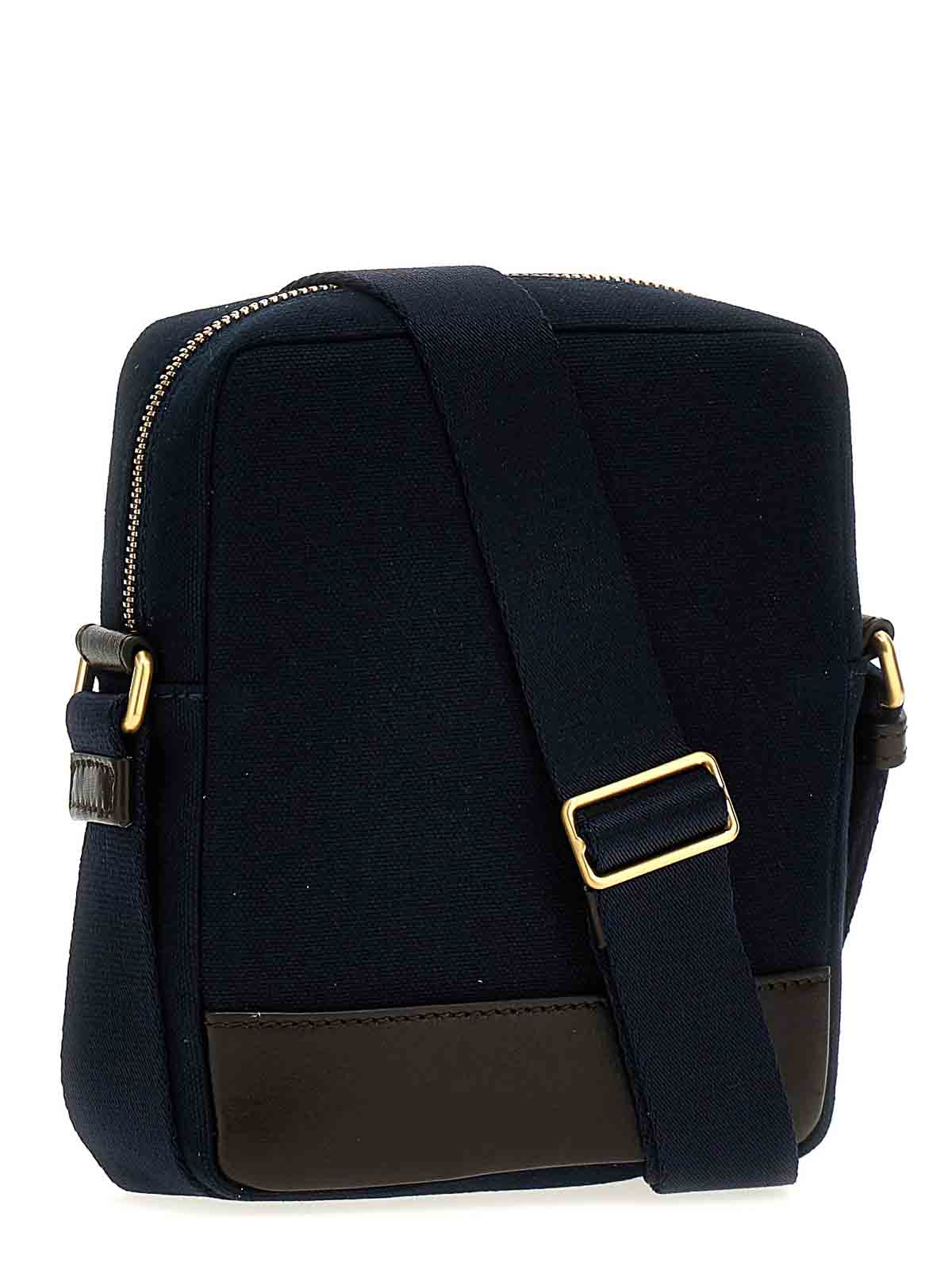 Shop Thom Browne Snap Pocket Crossbody Bag In Blue