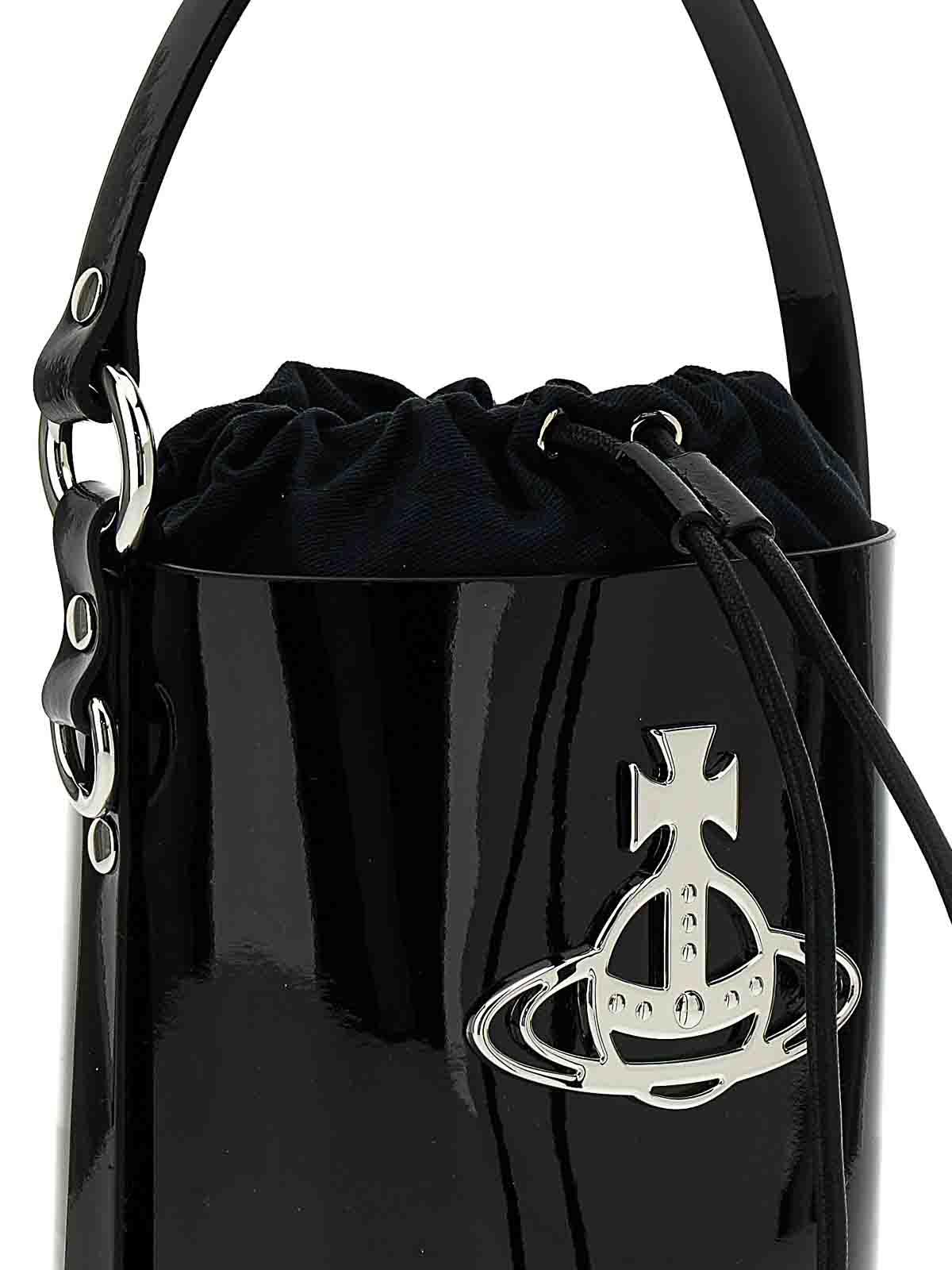 Shop Vivienne Westwood Daisy Bucket Bag In Black