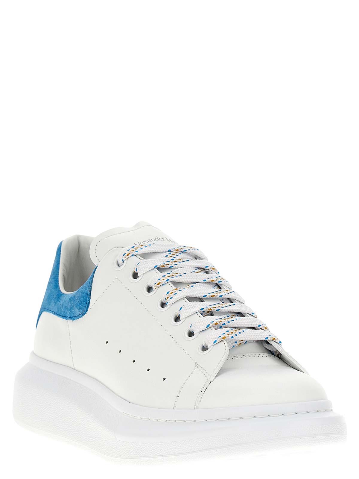 Shop Alexander Mcqueen Larry Sneakers In Light Blue