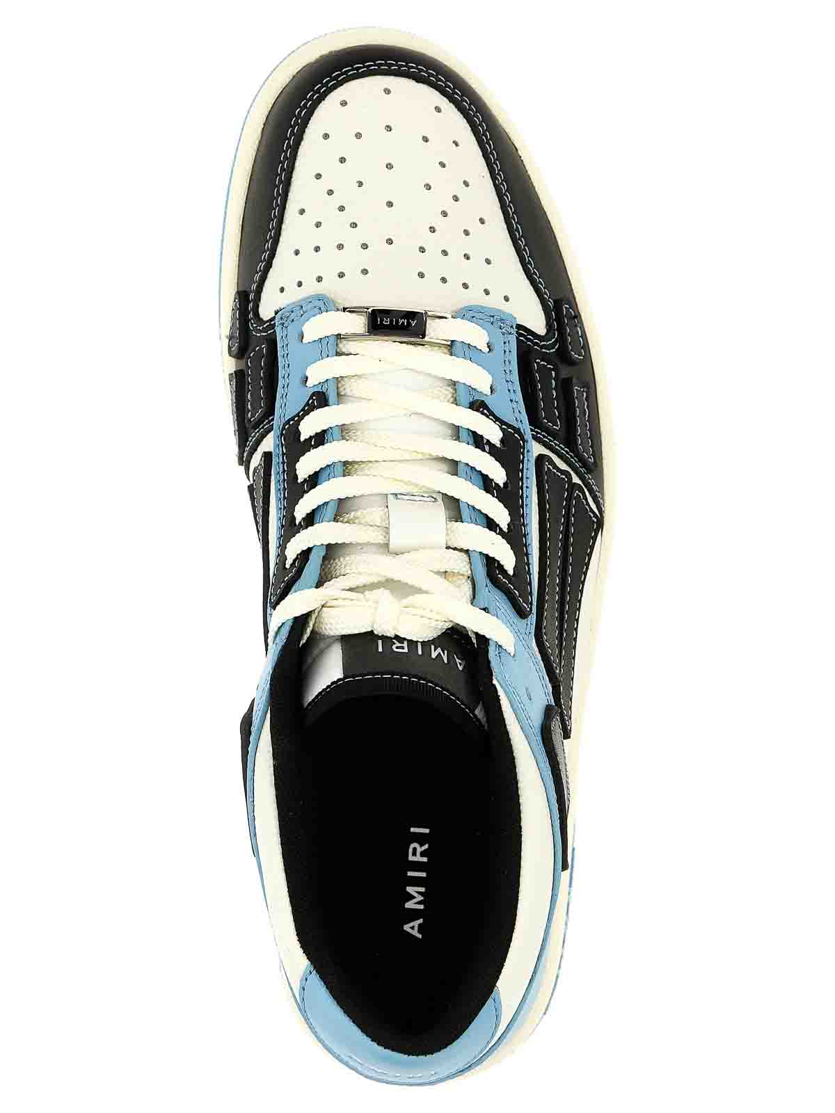 Shop Amiri Skel Sneakers In Light Blue
