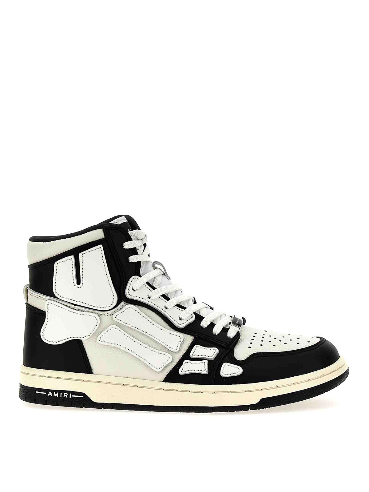 Shop Amiri Skel Top Hi Sneakers In White