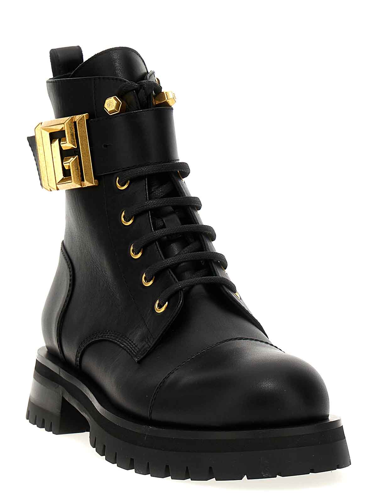 Shop Balmain Charlie Ankle Boots In Black