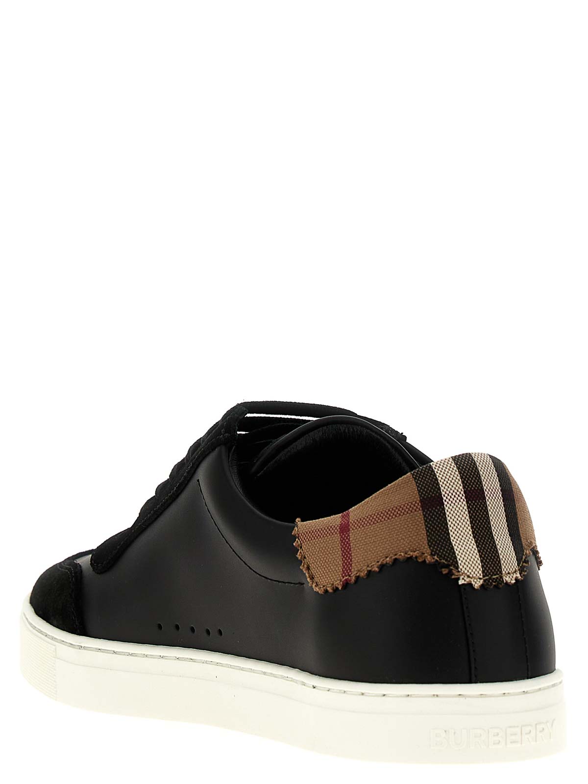 Shop Burberry Tnr Robin Sneakers In Black