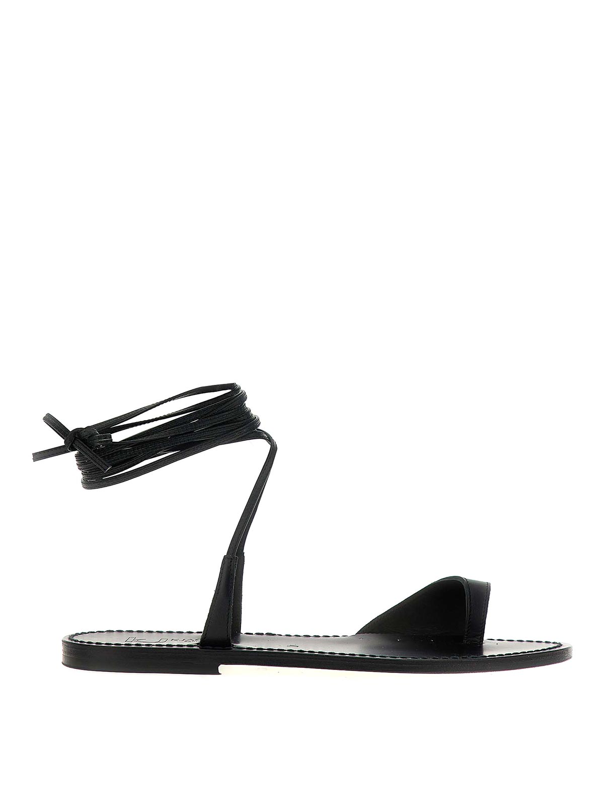 Shop Kjacques Bascra Sandals In Black