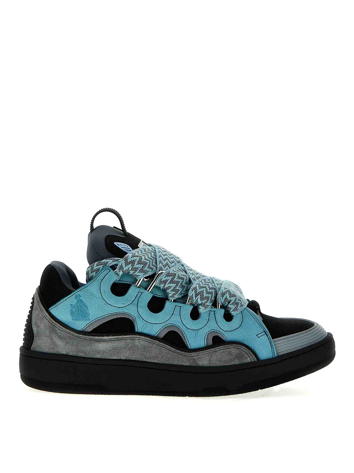 LANVIN OVERSIZED CURB SNEAKERS LACES