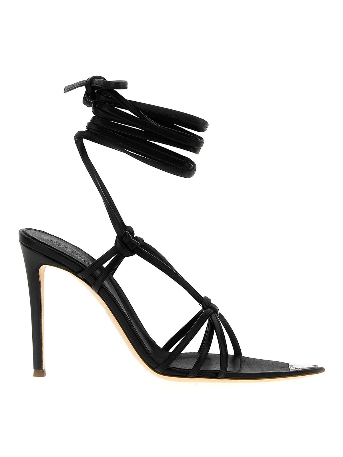 Shop Nicolo' Beretta Beiby Sandals In Black