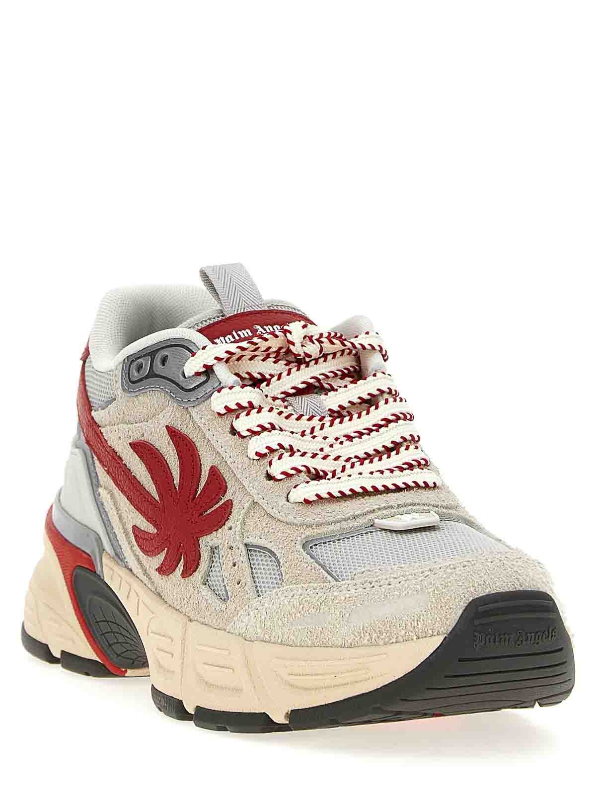 Shop Palm Angels The Palm Runner Sneakers In Red